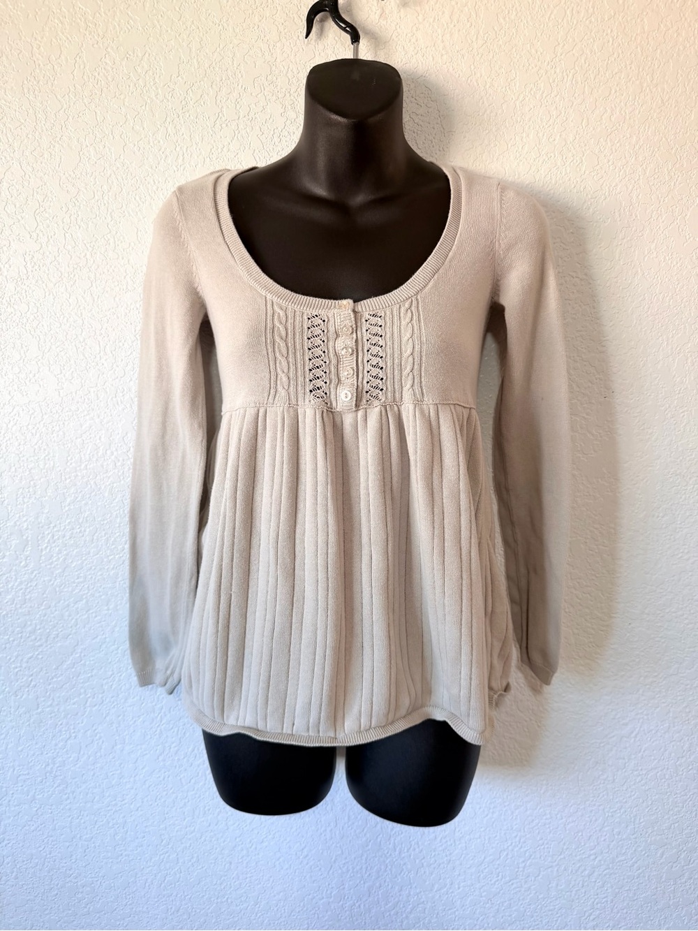 Y2K Elena Gilbert Core Aeropostale Babydoll Knit Top ✨